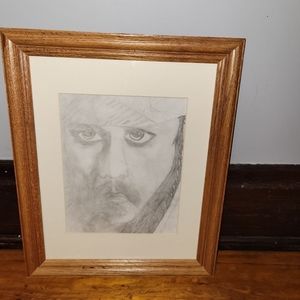 Hand-drawn portrait of Captain Jack Sparrow